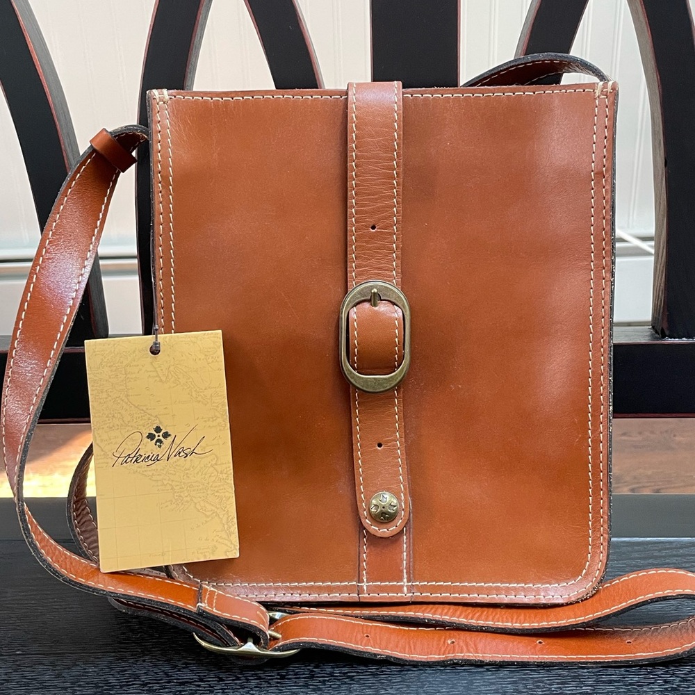 Patricia Nash Tan Leather Crossbody
